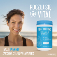 Vital Proteins Collagen Peptides dla młodzieńczego wyglądu, kolagen do picia o neutralnym smaku, 567g  + TORBA LUNCHOWA GRATIS