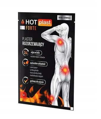 Plaster Rozgrzewający HOT-PLAST FORTE 9cm x 14cm 1 sztuka