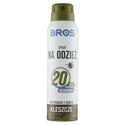 Bros Spray na odzież odstrasza i zabija kleszcze 90 ml