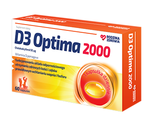 Rodzina Zdrowia D3 OPTIMA 2000 j.m. ODPORNOŚĆ 60 kapsułek