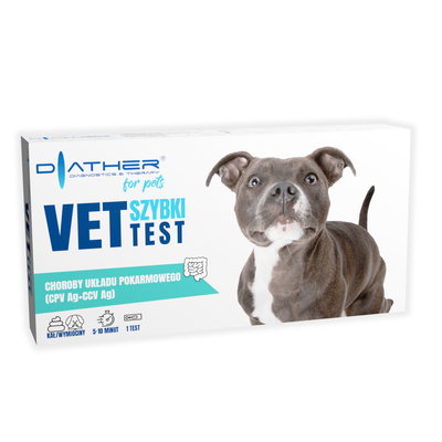 VET- TEST Choroby układu pokarmowego (CPV Ag +CCV Ag) test dla psa 1 sztuka