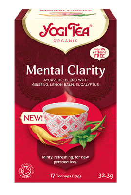 Yogi Tea herbatka Mental Clarity AJUWERDYJSKA JASNOŚĆ UMYSŁU 17 saszetek