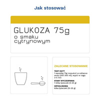 Diather Glukoza w proszku o smaku cytrynowym 75g