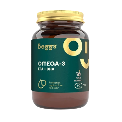 Beggs Omega-3 EPA+DHA suplement olej rybi 90 kapsułek