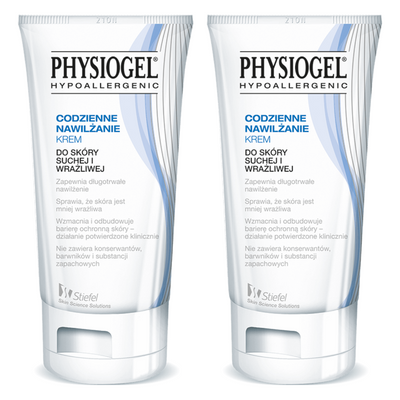 Physiogel Codzienne Nawilżanie Krem nawilżający do twarzy ZESTAW 2 x 75 ml