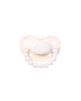 LUU Kids Świecący w ciemności smoczek American Cream Glow + 6 miesięcy 1 sztuka