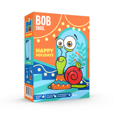 Bob Snail zestaw świąteczny zabawek i zdrowych przekąsek IDEALNY NA ŚWIĘTA 140 g
