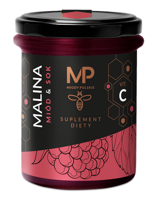 Sok & Miód Esencja Natury malina z witaminą C 250 g