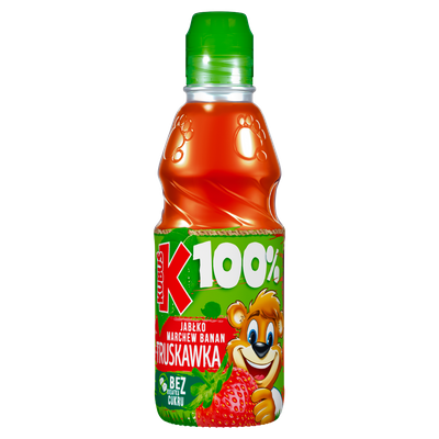 Kubuś 100% Sok jabłko marchew banan truskawka 300 ml