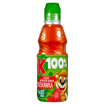 Kubuś 100% Sok jabłko marchew banan truskawka 300 ml