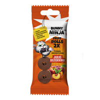 Bunny Ninja double roll przekąska owocowa o smaku jabłka i brzoskwini 30 g