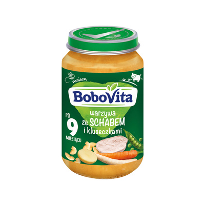 Obiadek dla dziecka BoboVita Warzywa ze schabem i kluseczkami po 9. miesiącu 190g