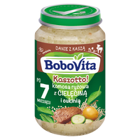 BoboVita Kaszotto! Komosa ryżowa z cielęciną i cukinią po 7 miesiącu 190 g