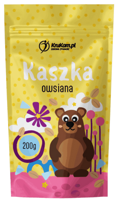 Krukam kaszka owsiana dla dzieci naturalna 200 g