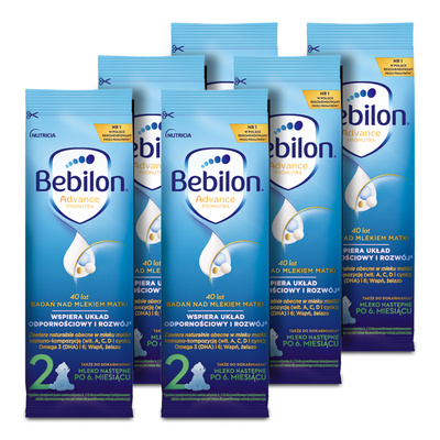 Bebilon 2 Advance Pronutra Mleko następne po 6. miesiącu w saszetkach ZESTAW 6 x 28,8 g