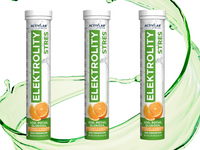 ActivLab Elektrolity Stres NAWODNIENIE smak pomarańczowy ZESTAW 3 x 20 tabletek musujących