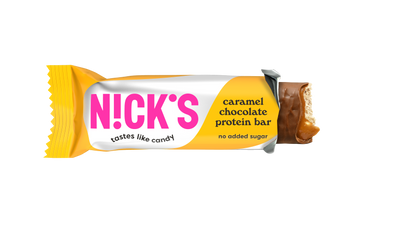 NICK'S baton proteinowy w czekoladzie mlecznej karmelowy bez cukru 50 g