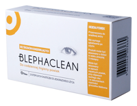 Blephaclean, chusteczki sterylne do codziennej higieny powiek 20 sztuk