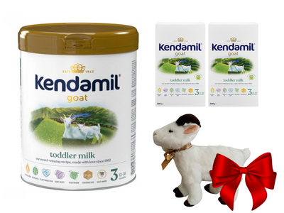 Kendamil Kozie 3 Junior ZESTAW puszka 800 g + 2 uzupełnienia 500 g + MASKOTKA GRATIS!