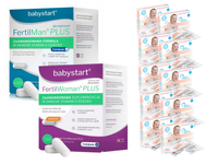 Fertil suplementacja NA PŁODNOŚĆ dla Niej i dla Niego 2 x 120 tabletek + 10 testów ciążowych