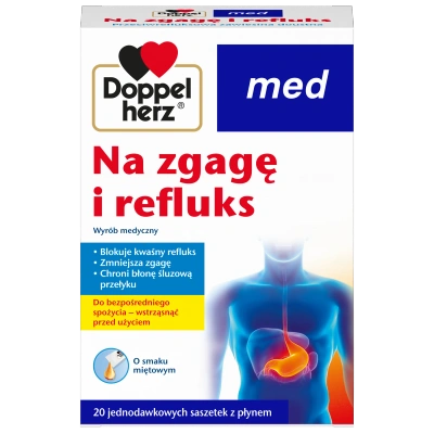 Doppelherz Med Na zgagę i refluks TRAWIENIE 20 saszetek