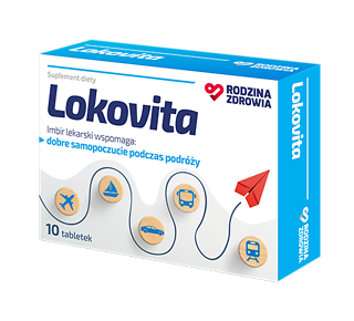 Rodzina Zdrowia Lokovita na chorobę lokomocyjną 10 tabletek