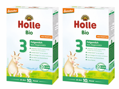 Holle 3 BIO Mleko kozie dla niemowląt od 10. miesiąca ZESTAW 2 x 400 g