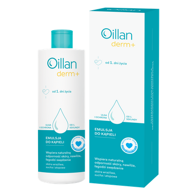 Oillan Derm+ Emulsja do kąpieli NAWILŻA, ŁAGODZI 400 ml