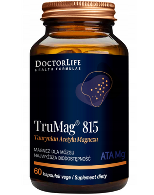 DOCTOR LIFE TruMag 815 Taurynian Magnez dla mózgu 60 kapsułek