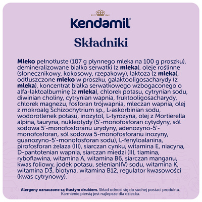 Kendamil Premium Box 1 mleko dla niemowląt od urodzenia ZESTAW 4 x 600 g