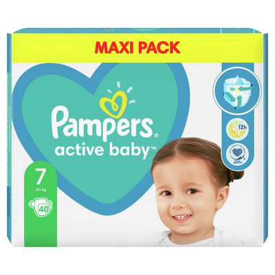 Pieluchy Pampers ACTIVE 7 40szt 15+ kg