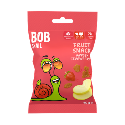 Bob Snail owocowe ZDROWE przekąski MIX w różnych smakach ZESTAW 7 x 40 g