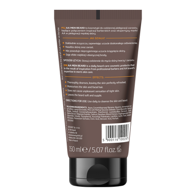 AA Men Beard nawilżający żel myjący do twarzy z zarostem 150 ml