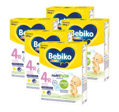 Bebiko Junior 4R Odżywcza formuła na bazie mleka dla dzieci powyżej 2. roku życia ZESTAW 5x600g