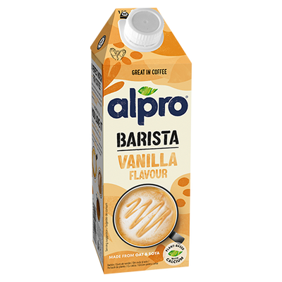 Alpro Barista Napój owsiano-sojowy o smaku waniliowym 750 ml