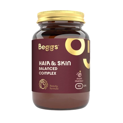 Beggs Balanced hair & skin COMPLEX suplement skóra i włosy 90 kapsułek