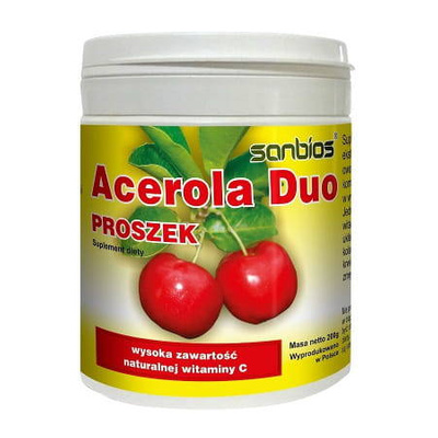 SANBIOS Acerola Duo Suplement z witaminą C 200 g