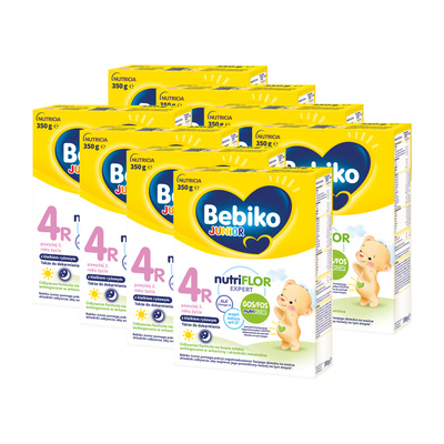 Bebiko Junior 4R Odżywcza formuła na bazie mleka dla dzieci powyżej 2. roku życia ZESTAW 8x600g