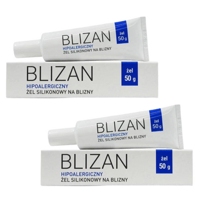 Blizan silikonowy żel na blizny i rozstępy duże opakowanie ZESTAW 2 x 50 g