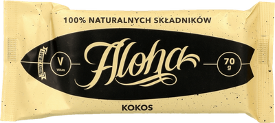 Zmiany Zmiany baton ALOHA kokos zdrowe przekąski 70 g