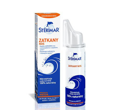 STERIMAR zatkany nos roztwór hipertoniczny z miedzią ZESTAW 2 x 50 ml