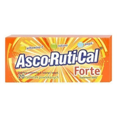 ASCORUTICAL FORTE suplement diety 20 tabl.