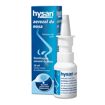 Hysan pielęgnujący aerozol do nosa NAWILŻAJĄCY ŚLUZÓWKĘ 20 ml