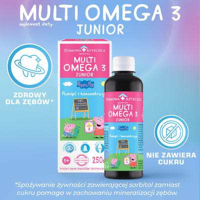 Peppa Domowa Apteczka MultiOmega 3 Junior 250 ml