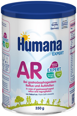 Humana Expert AR Żywność specjalnego przeznaczenia medycznego od urodzenia przeciw ulewaniu 350 g