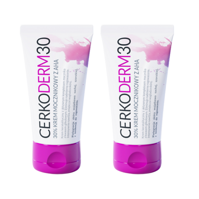 Cerkoderm 30% krem mocznikowy z AHA skóra sucha ZESTAW 2 x 50 ml