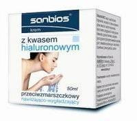 SANBIOS Krem z kwasem hialuronowym 50ml ZMARSZCZKI