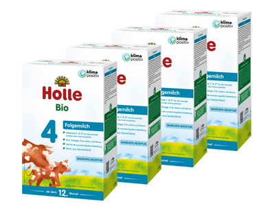 Holle mleko następne 4 BIO dla niemowląt od 12 miesiąca życia ZESTAW 4x600g