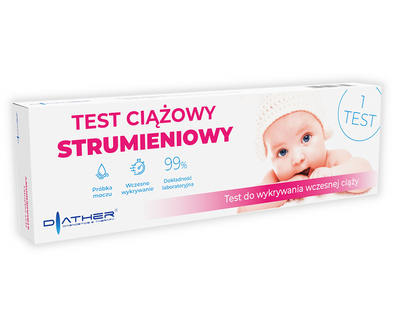 Zestaw testów ciążowych wczesna ciąża Pink Diather Testeo 9 opakowań 