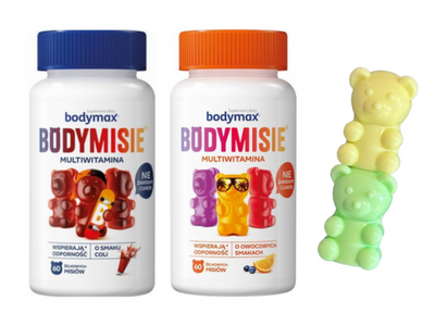 Bodymax Bodymisie żelki owocowe + cola 2 szt + PODKREŚLACZ MIŚ GRATIS!